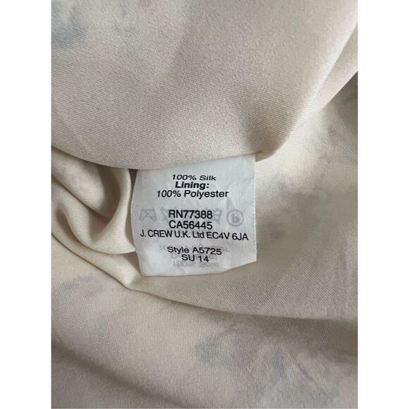 Madewell Multicolor Drawstring Flowy Waist Tie Floral Silk Ruched Dress Size 2 - Picture 8 of 9